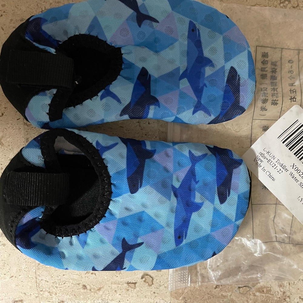 Little boy, water shoes new in bag